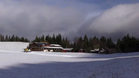 Winter panorama in Malá Fatra. 스톡 동영상 84944576