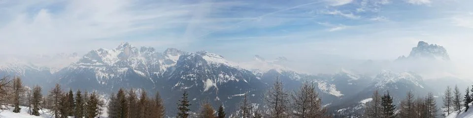 Winter panorama Stock Photos