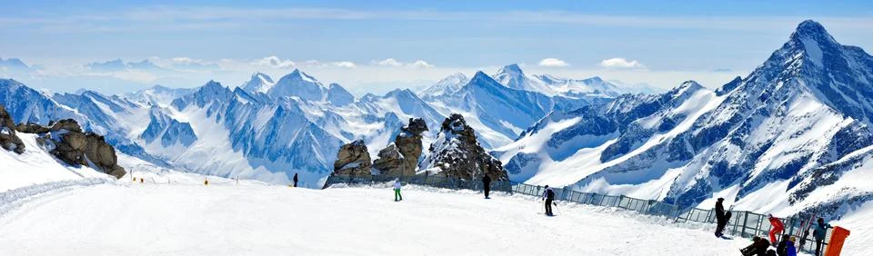 Winter panorama Stock Photos