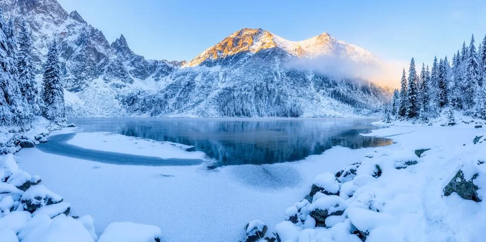 Winter panorama Stock Photos