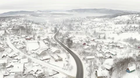Winter panoramas with drone copter Stock Footage 170794864