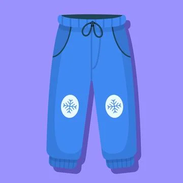 Winter Pants Vector Illustration Stock Illustration