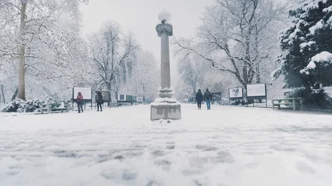 Winter Park Atmosphere Stock Footage 122153417