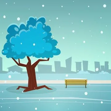 Winter Park Stock Illustration