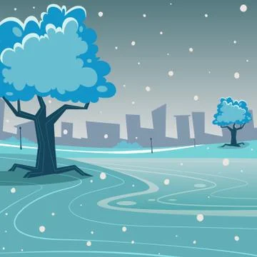 Winter Park Stock Illustration