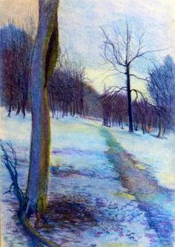 Winter Park Stock Illustration