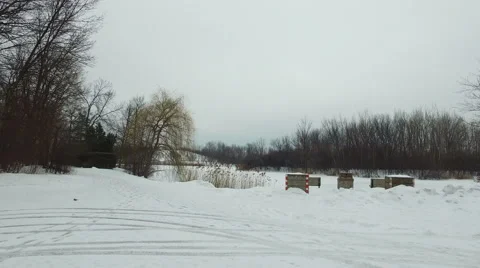 Winter Park Timelapse Stock Footage 62082894
