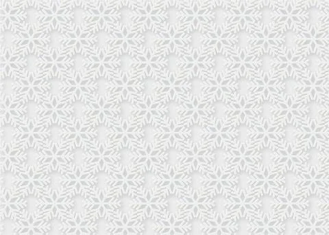Winter pattern background. Snowflake ornament vector. Stock Illustration