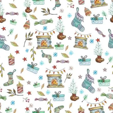 Winter pattern Stock Illustration