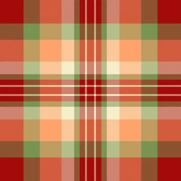 Winter pattern plaid seamless, curve fabric vector background. Printing che.. Stockillustratie