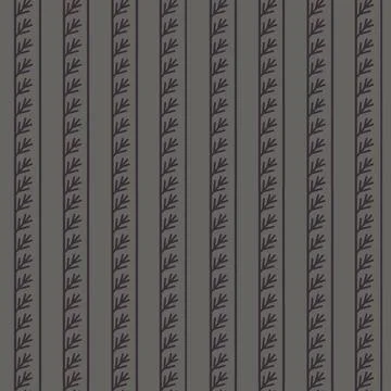 Winter pattern with simple elements. Vertical stripes with branches. Stock Illustration