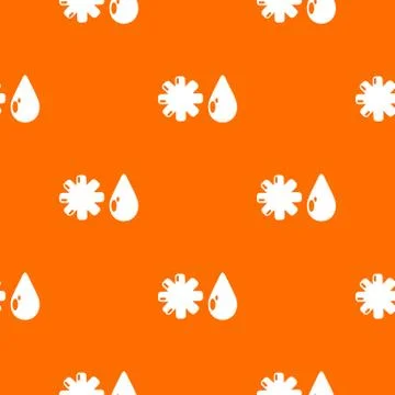 Winter pattern vector orange Illustrazione stock