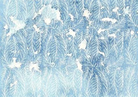 Winter patterns on ice, creative abstract texture Stock Illustration