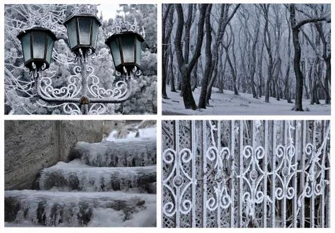 Winter patterns Foto stock