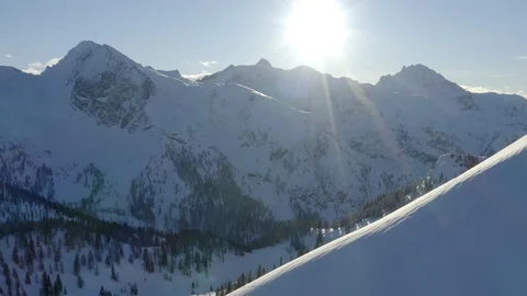 Winter peaks Video stock 128551779