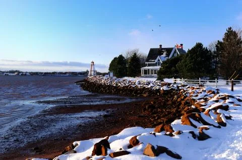 Winter of P.E.I. Stock Photos