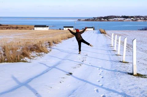 Winter of P.E.I. Stock Photos
