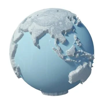 Winter Planet Stock Illustration