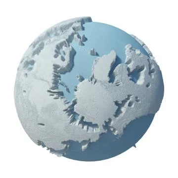 Winter Planet Stock Illustration