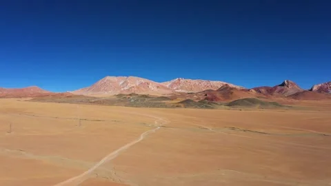 Winter plateau, snow mountains, distant snow mountains Stock Footage 241992243