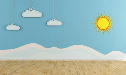 Winter playroom Stock Illustration