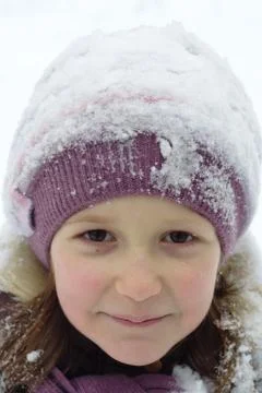 Winter portrait Stock Photos