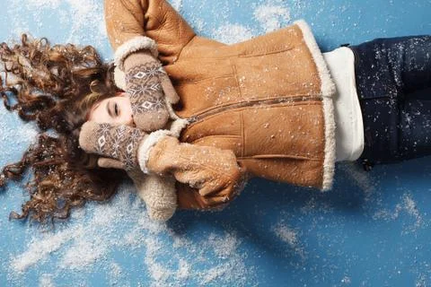 Winter portrait Stock Photos
