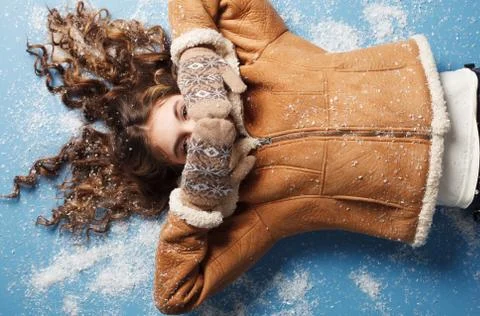 Winter portrait Stock Photos