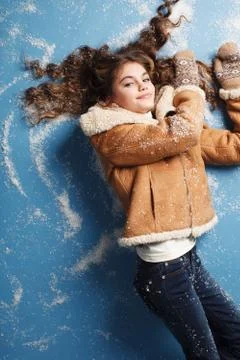 Winter portrait Stock Photos