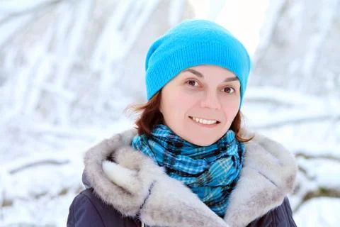 Winter portrait Stock Photos