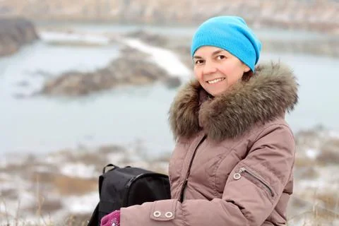 Winter portrait Stock Photos