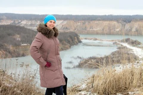 Winter portrait Stock Photos