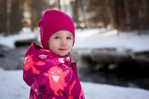 Winter portrait Stock Photos