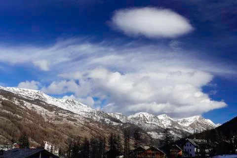 Winter in pragelato Stock Photos