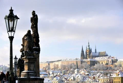 Winter Prague Foto stock