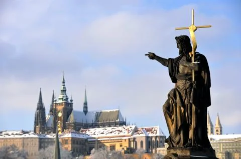 Winter Prague Stock Photos