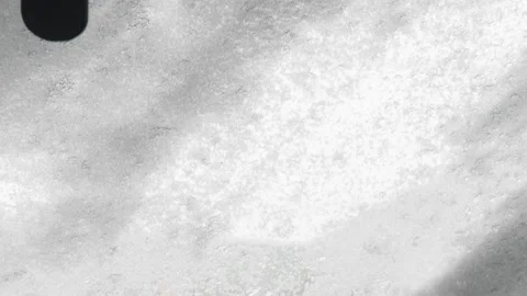 Winter problems of car drivers. Machine, covered with snow Stock Footage 146111445