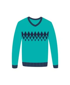 Winter pullover isolated vector icon Ilustración de archivo