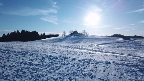 Winter Pyramid Stock Footage 83382571
