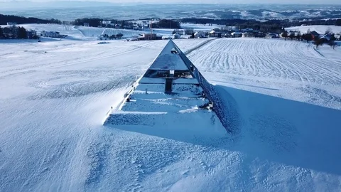 Winter Pyramid Stock Footage 83385916