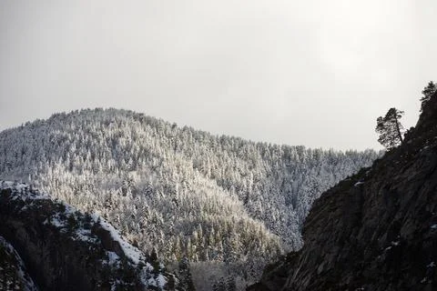Winter in Pyrenees Stock Photos