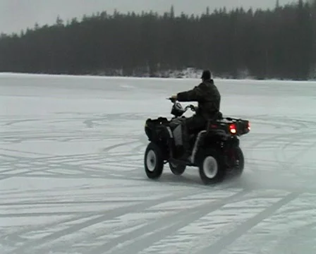 Winter quad bike  Stock Footage 142340