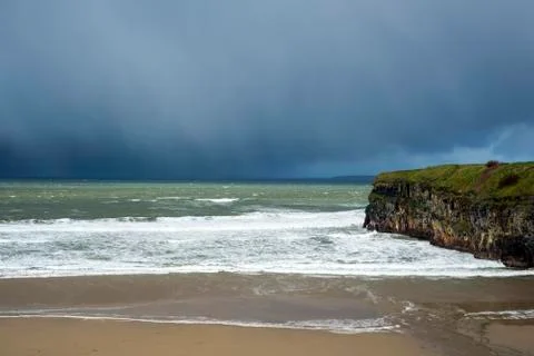 Winter rain storm approaching Stock Photos