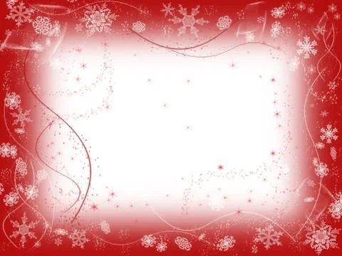 Winter in red Stock Illustration