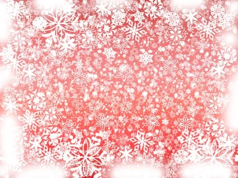 Winter in red Stock Illustration