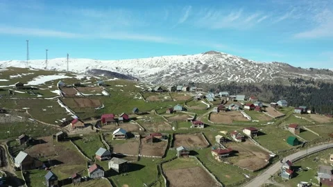 Winter resort Stockbeeldmateriaal 164085375