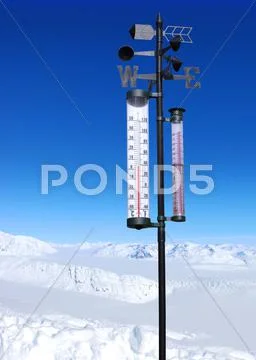 Winter resort Stock Illustration