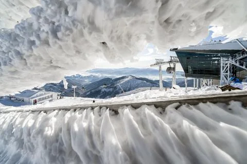 Winter resort Jasna in Low Tatras mountains, Slovakia Stock Photos