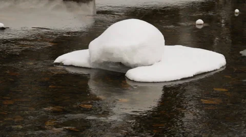 Winter river. 05 Video stock 27897939