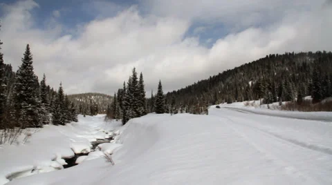 Winter river. 08 Video stock 27899673